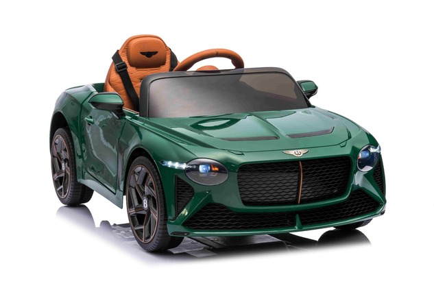 Electric Ride-on car Bentley Bacalar 12V, green, Doors opening upwards, 2.4 GHz remote control, LED 
