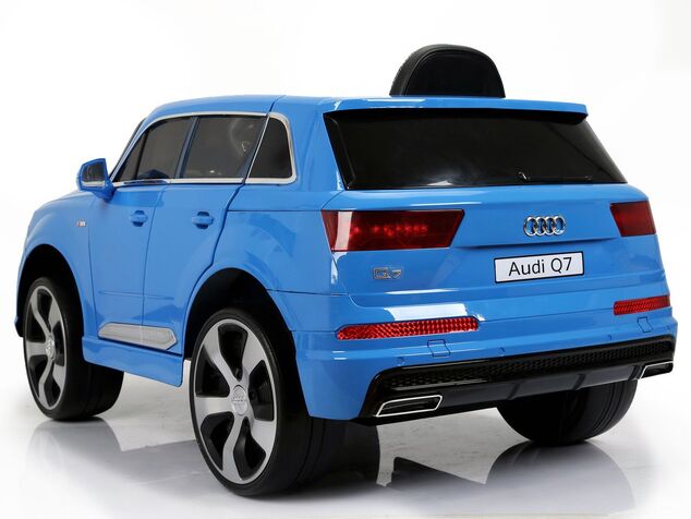 Auto elettrica per bambini Audi Q7 Quattro 12V | Blu verniciato | Modello con licenza ufficiale | Ba