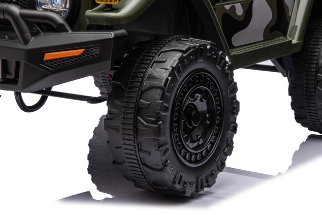 Toyota FJ Cruiser elektrické autíčko pre deti s pohonom zadných kolies, Červená, 12V akumulátor, vysoký podvozok, široké sedadlo