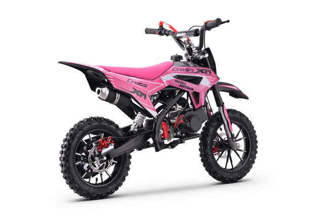 Kids Petrol Dirt Bike 50cc | Beneo Motors CROSS XM Pink | Ages 4–8 | Speed Limiter