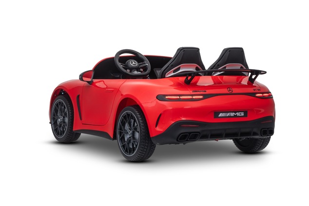 Electric Ride-on car Mercedes GT63 AMG 24V with 4x4 drive, red, Two-seater, Adjustable driver's seat