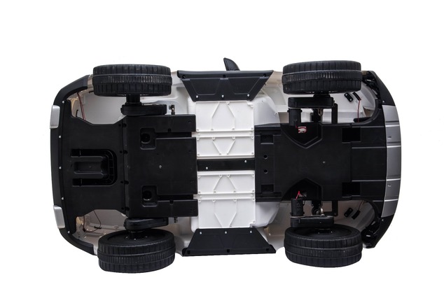Electric Ride-On Range Rover, White, Double Leather Seat, LCD Display with USB Input, 4x4 Drive, 2x
