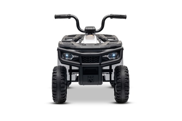 Licensed electric Ride-on quad Arctic Cat 12V with rear wheel drive, white, LED lights, Lithium batt