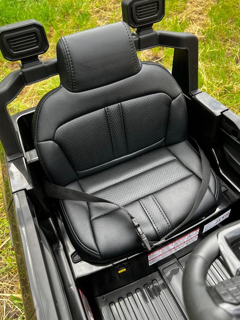 Electric Ride-on car FORD 707 12V, black, Leather seat, 2.4 GHz remote control, Bluetooth / USB Inpu