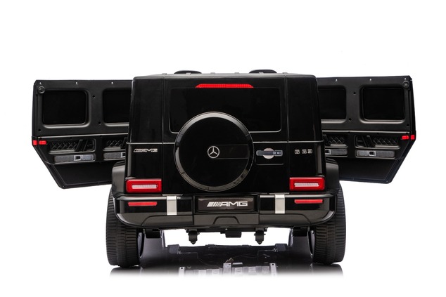 Electric Ride-on car Mercedes-Benz G63 AMG 4x4 Two-seater 24V, black, MP3 Player with USB/AUX and Bl
