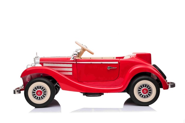 Electric Ride-On Toy Car Mercedes-Benz 540K, Red, Local parental control by Steering wheel, 2.4Ghz R