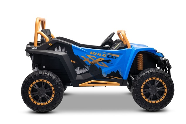 Electric Ride-on buggy Artic CAT XXL 4x4 24V, blue, two-seater, Soft EVA wheels, Powerful engines, L
