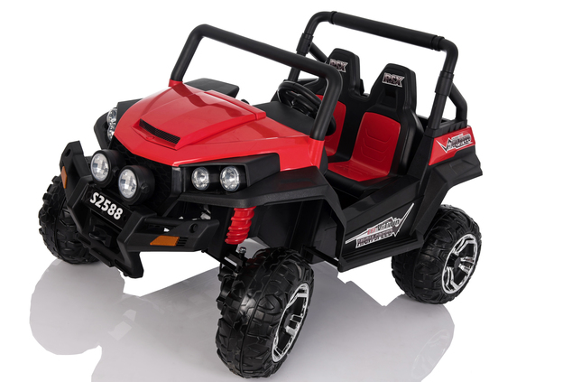 Electric Ride-On Toy Car RSX Red - 2.4Ghz, buggy 2X 12V/7Ah, 4 X MOTOR, remote control, two-seats in