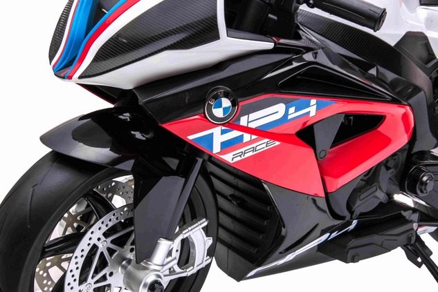 Electric Motorbike BMW HP4 RACE 12V, Licensed,  red, 12V battery, EVA soft wheels, 2 x 35W Engines, 