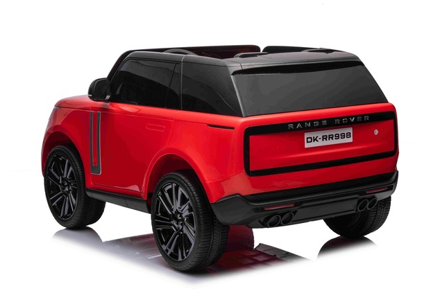 Electric Ride-on car Range Rover Model 2023, Two Seater, Red, Leatherette Seats, Radio with USB Inpu