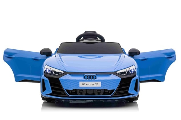 Electric Ride-on car Audi RS E-tron GT 12V, blue, wide single seat, 2.4 GHz remote control, USB / AU