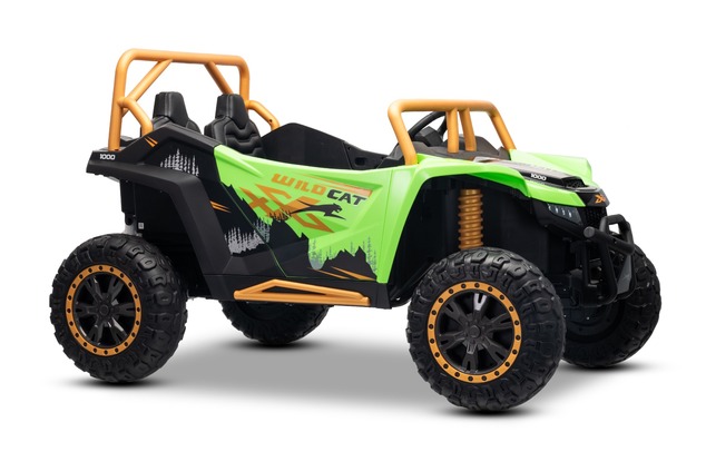 Electric Ride-on buggy Artic CAT XXL 4x4 24V, green, two-seater, Soft EVA wheels, Powerful engines, 
