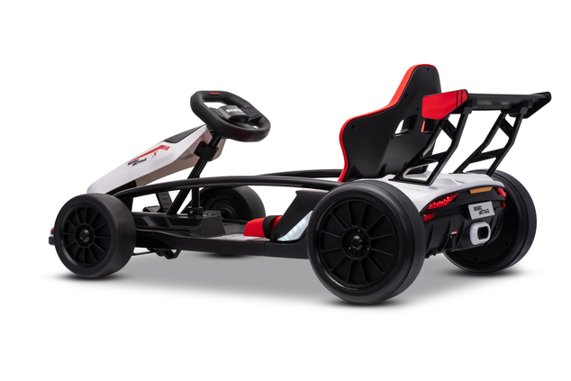 Drift kart elettrico per bambini 24 V | Beneo Motors Drift Car | Bianco | 2 × 200 W | Batteria al litio