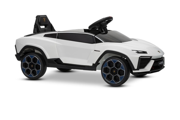 Electric Ride-on Car Lamborghini Lanzador 12V with rear-wheel drive, licensed (Single seater), white