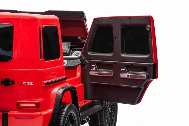 Electric Ride-on car Mercedes-Benz G63 AMG 4x4² Two-seater 12V, red, MP3 Player with USB/AUX input,