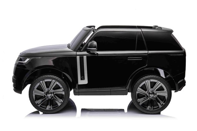 Electric Ride-on car Range Rover Model 2023, Two Seater, Black, Leatherette Seats, Radio with USB In