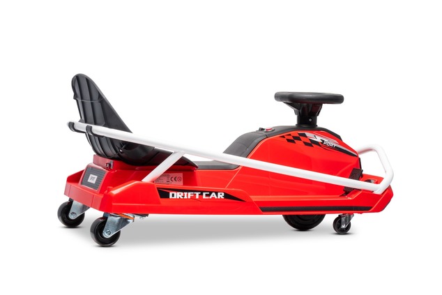 Drift kart elettrico Beneo Motors 24V, Rosso, Motore brushless 300 W, Batteria al litio, Modalità dr