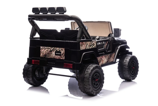Electric Ride-on car Toyota FJ Cruiser XXL with 4x4 drive, licensed (Two-seater), sand-black, Portab