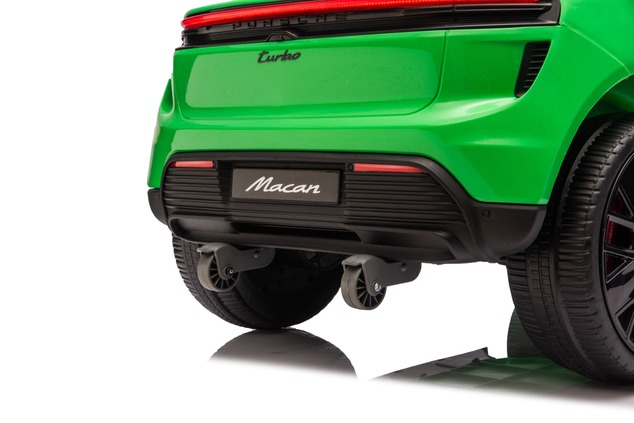 Electric Ride-on car Porsche Macan 12V Licensed with rear-wheel drive (Single seat), green, Lithium 