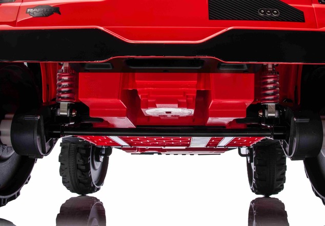Ford Bronco XL elektrische kinderauto met achterwielaandrijving, gelicentieerd (tweezitter), rood, l