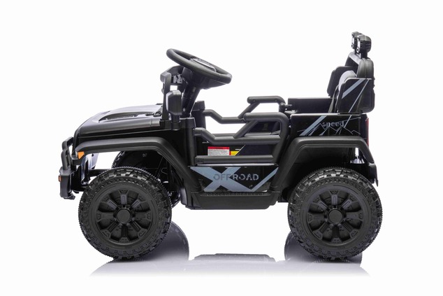 Electric car for children OFFROAD NEW with rear-wheel drive, black, Lithium battery, High chassis, W