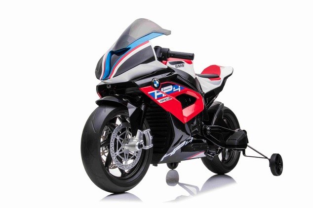 Electric Motorbike BMW HP4 RACE 12V, Licensed,  red, 12V battery, EVA soft wheels, 2 x 35W Engines, 