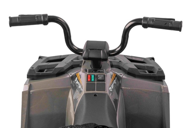 Licensed electric Ride-on quad Arctic Cat 12V with rear wheel drive, grey, LED lights, Lithium batte