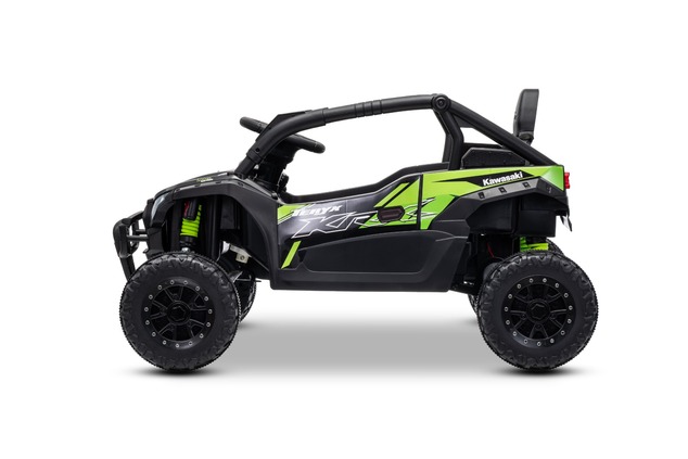 Electric Ride-on car Kawasaki TERYX KRX 1000 12V, black, single seat, rear axle suspension, 2.4 Ghz 