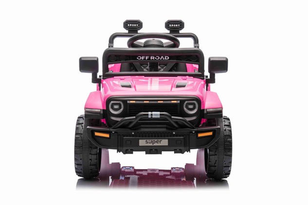 Electric car for children OFFROAD NEW with rear-wheel drive, pink, Lithium battery, High chassis, Wi