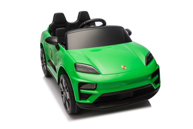 Electric Ride-on car Porsche Macan 12V Licensed with rear-wheel drive (Single seat), green, Lithium 