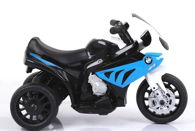 BMW S 1000 RR Elektromotorrad für Kinder, batteriebetrieben, 3 Räder, lizenziert, 1 Motor, 6 V