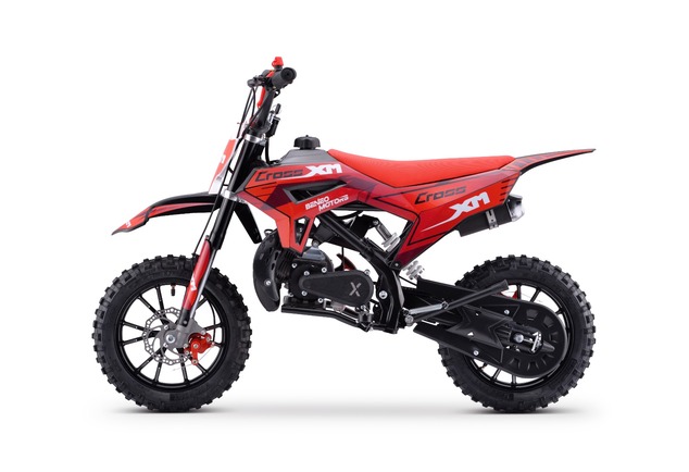 Kids Petrol Dirt Bike 50cc | Beneo Motors CROSS XM Red | Ages 4–8 | Speed Limiter