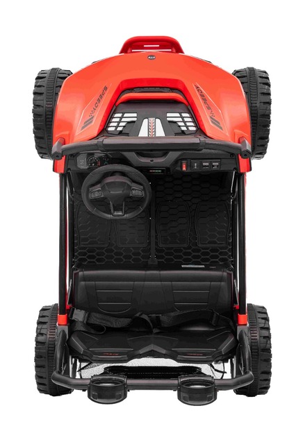 Electric Ride-on car T-REX Ride 4x4 Two-seater 24V, red, MP3 Player with USB/AUX input, 4x4 drive, L