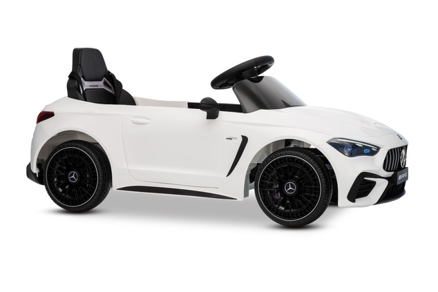 Electric Ride-on car Mercedes CLE 12V with rear-wheel drive, white, Single seater, Lithium battery, 