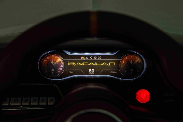 Electric Ride-on car Bentley Bacalar 12V, green, Doors opening upwards, 2.4 GHz remote control, LED 
