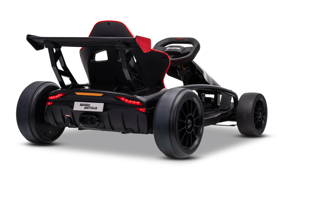 Drift kart elettrico per bambini 24 V | Beneo Motors Drift Car | Nero | 2 × 200 W | Batteria al litio