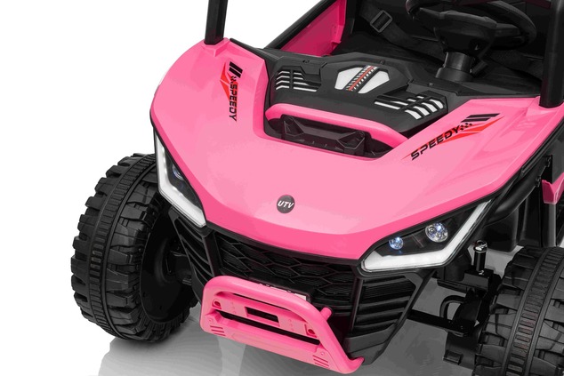 Auto elettrica per bambini T-REX Ride 4x4 24V | 2 posti | Rosa | Lettore MP3 con ingresso USB/AUX | 