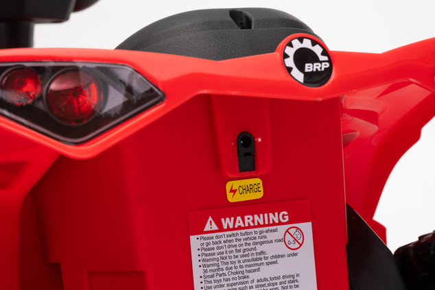 Licencovaná dětská elektrická mini čtyřkolka 25 W | Can-Am Renegade | Lithiový akumulátor 7,2 V | Červená
