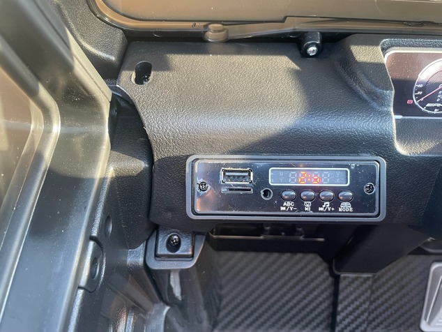 Electric ride-on car Mercedes G with high doors, black, Single seater, 12V battery, 2.4 GHz Remote c