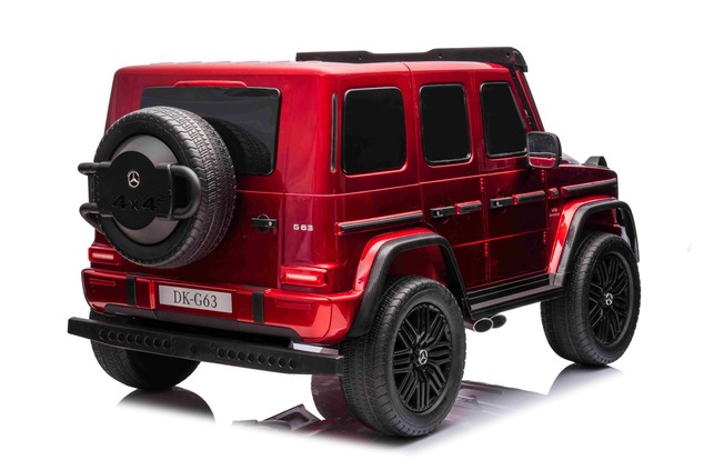 Electric Ride-on car Mercedes-Benz G63 AMG 4x4² Two-seater 24V, Red painted, MP4 Player with USB/AUX