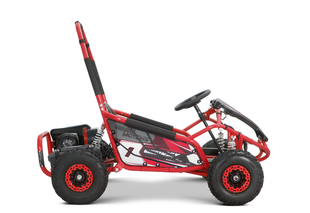Go-kart électrique 1 000 W | Beneo Motors BUGGY RSX Electric | Rouge | 48 V | 30 km/h