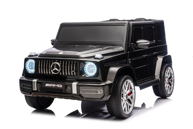Electric Ride-on car Mercedes-Benz G63 AMG 4x4 Two-seater 24V, black, MP3 Player with USB/AUX and Bl
