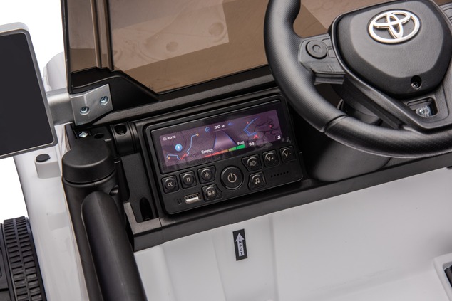 Electric Ride-on car Toyota FJ Cruiser XXL with 4x4 drive, licensed (Two-seater), white, Portable li