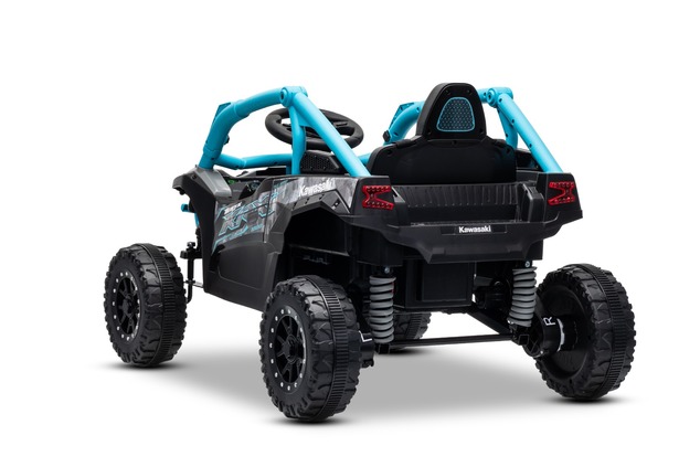 Electric Ride-on car Kawasaki TERYX KRX 1000 12V, blue, single seat, rear axle suspension, 2.4 Ghz r