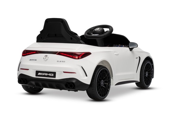 Electric Ride-on car Mercedes CLE 12V with rear-wheel drive, white, Single seater, Lithium battery, 