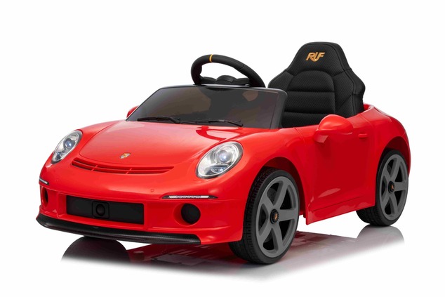 Electric Ride-on car RUF GT 12V, red, Opening doors, 2.4 GHz remote control, LED lights front and re
