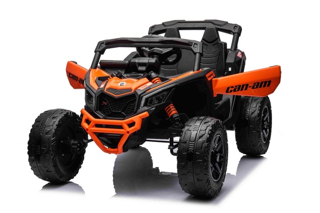 Electric Ride-on car Can-am Maverick One-seater with 4X4 drive, Orange, Independent suspension, 2.4