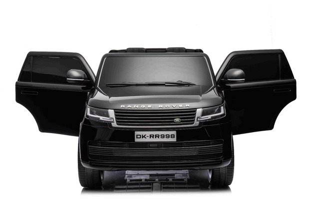 Electric Ride-on car Range Rover Model 2023, Two Seater, Black, Leatherette Seats, Radio with USB In