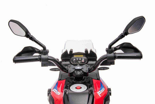 Electric Motorbike BMW F850 GS, Licensed, 12V battery, EVA soft wheels, 2 x 35W Engines, LED Lights,