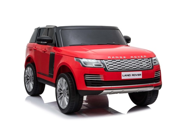 Electric Ride-On Range Rover, Red, Double Leather Seat, LCD Display with USB Input, 4x4 Drive, 2x 12